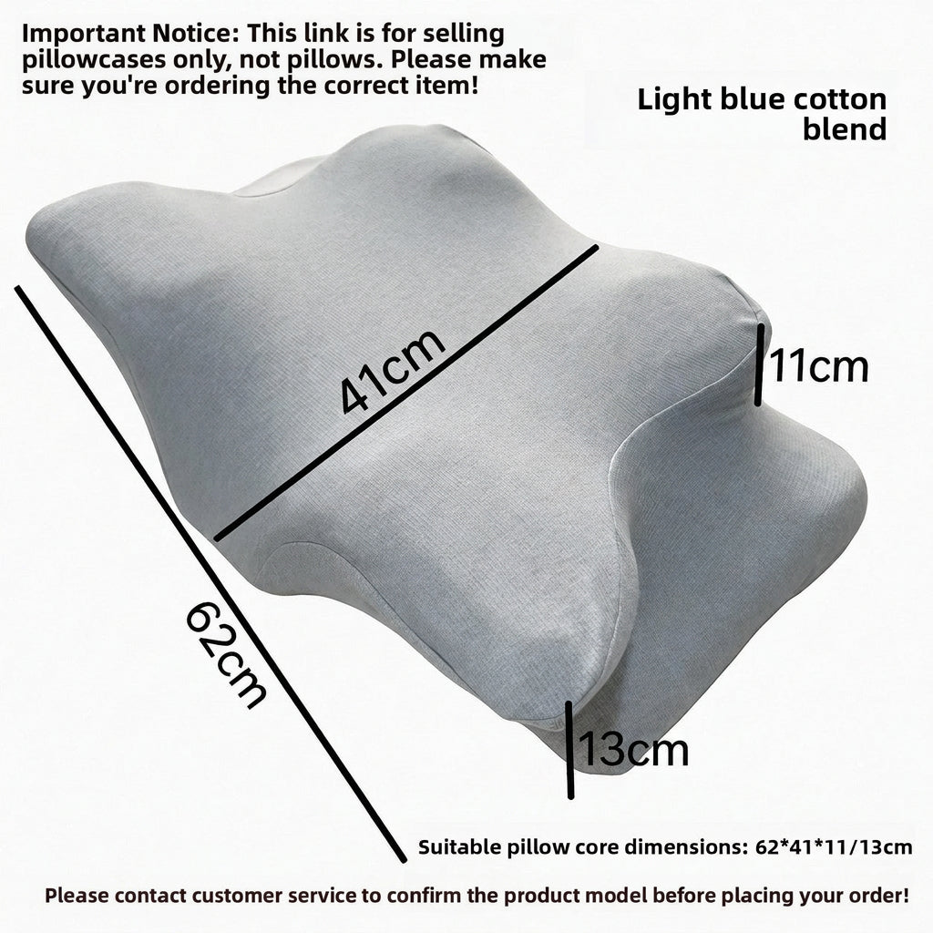 Double-Sided Butterfly Shape Memory Foam Pillowcase