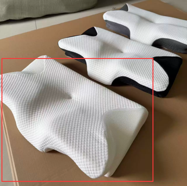 Neck support memory pillow with pillowcase