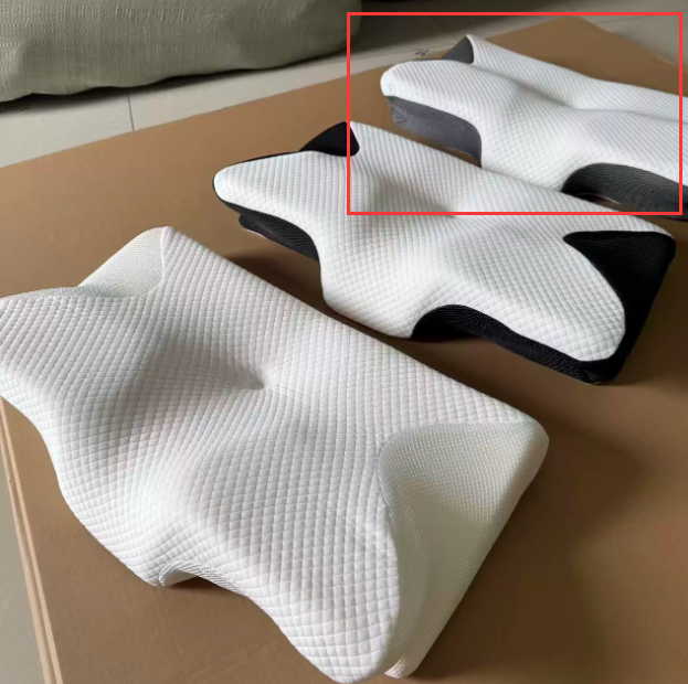 Neck support memory pillow with pillowcase