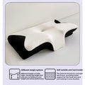 Neck support memory pillow with pillowcase