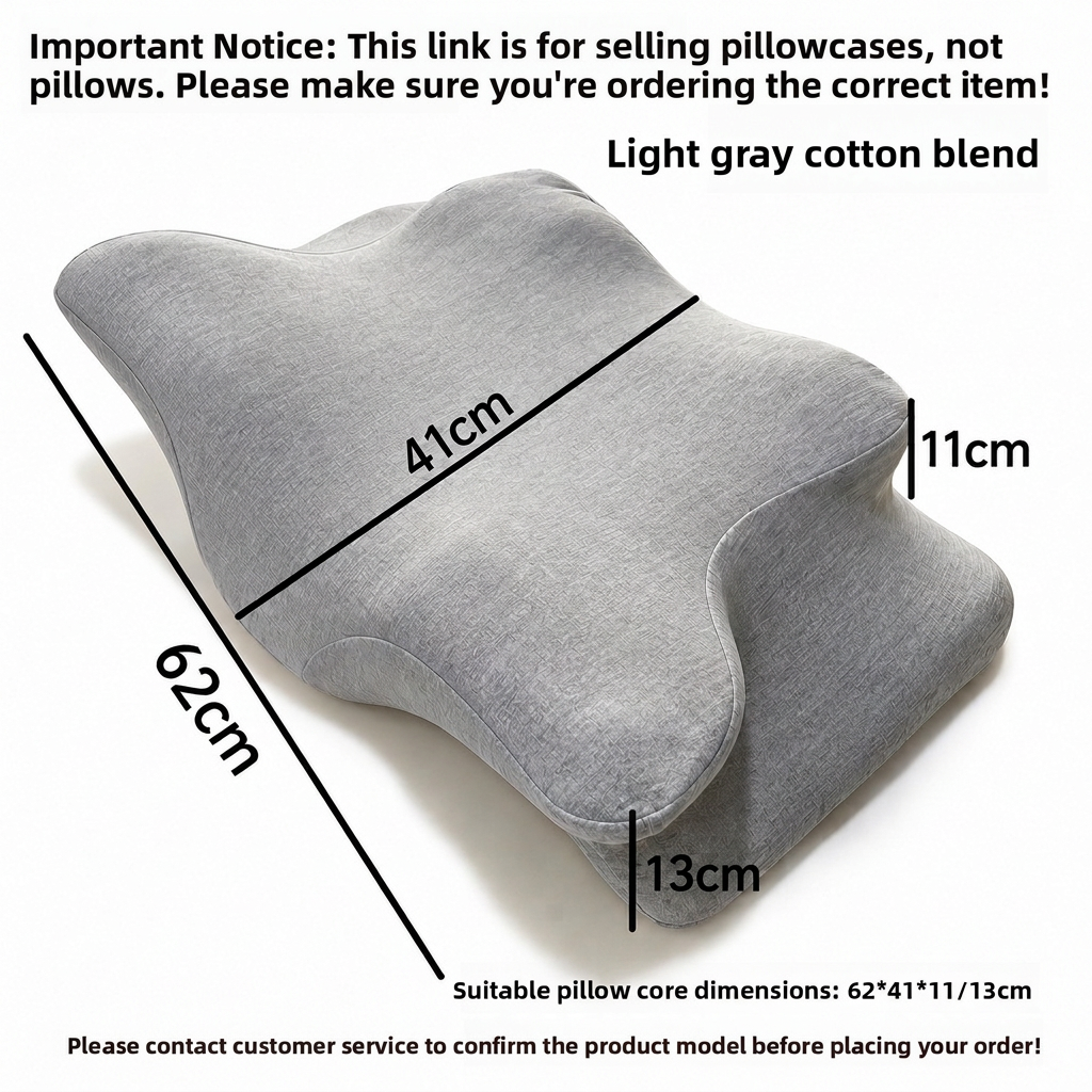 Double-Sided Butterfly Shape Memory Foam Pillowcase