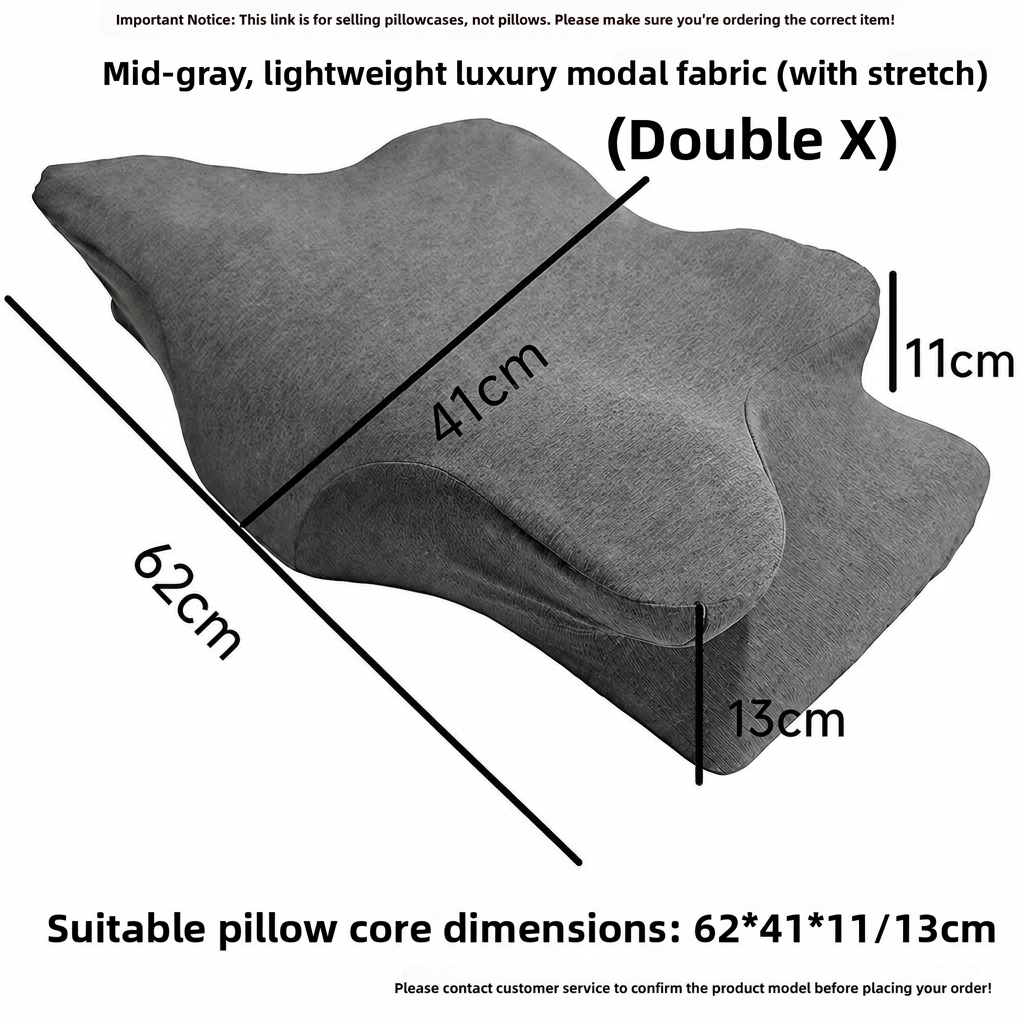 Double-Sided Butterfly Shape Memory Foam Pillowcase