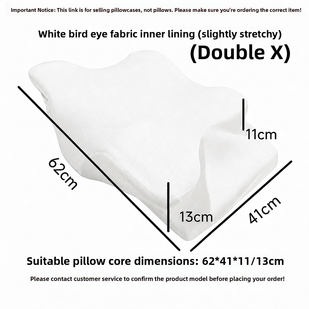 Double-Sided Butterfly Shape Memory Foam Pillowcase